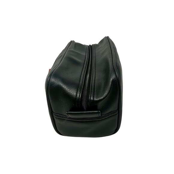 Black Pebbled‎ Vinyl Travel Kit - Top Zipper, 2 Zipper pockets - Picture 4 of 10